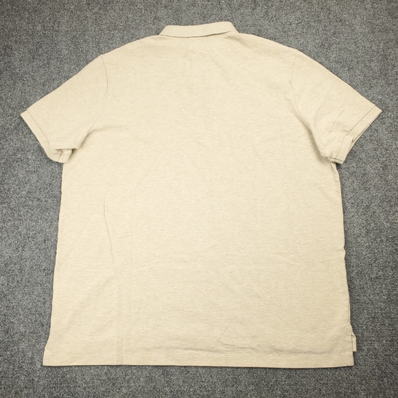 Polo Ralph Lauren Polo Shirt Mens XL Classic Fit Neutral Beige Tan Collared - Picture 3 of 8